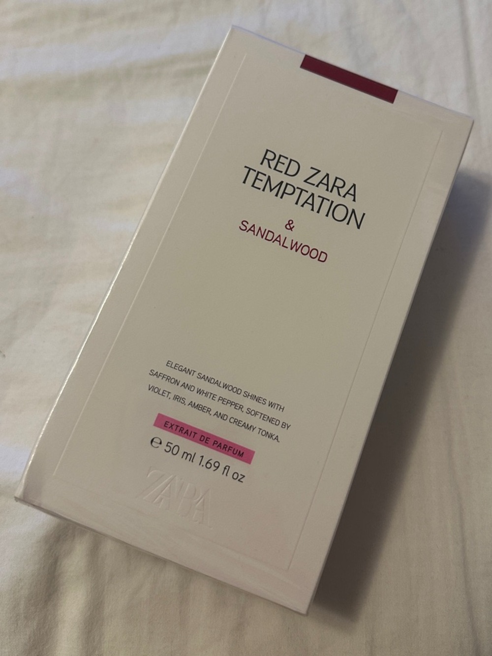 (NEW & SEALED) RED ZARA TEMPTATION & SANDALWOOD EXTRAIT DE PARFUM